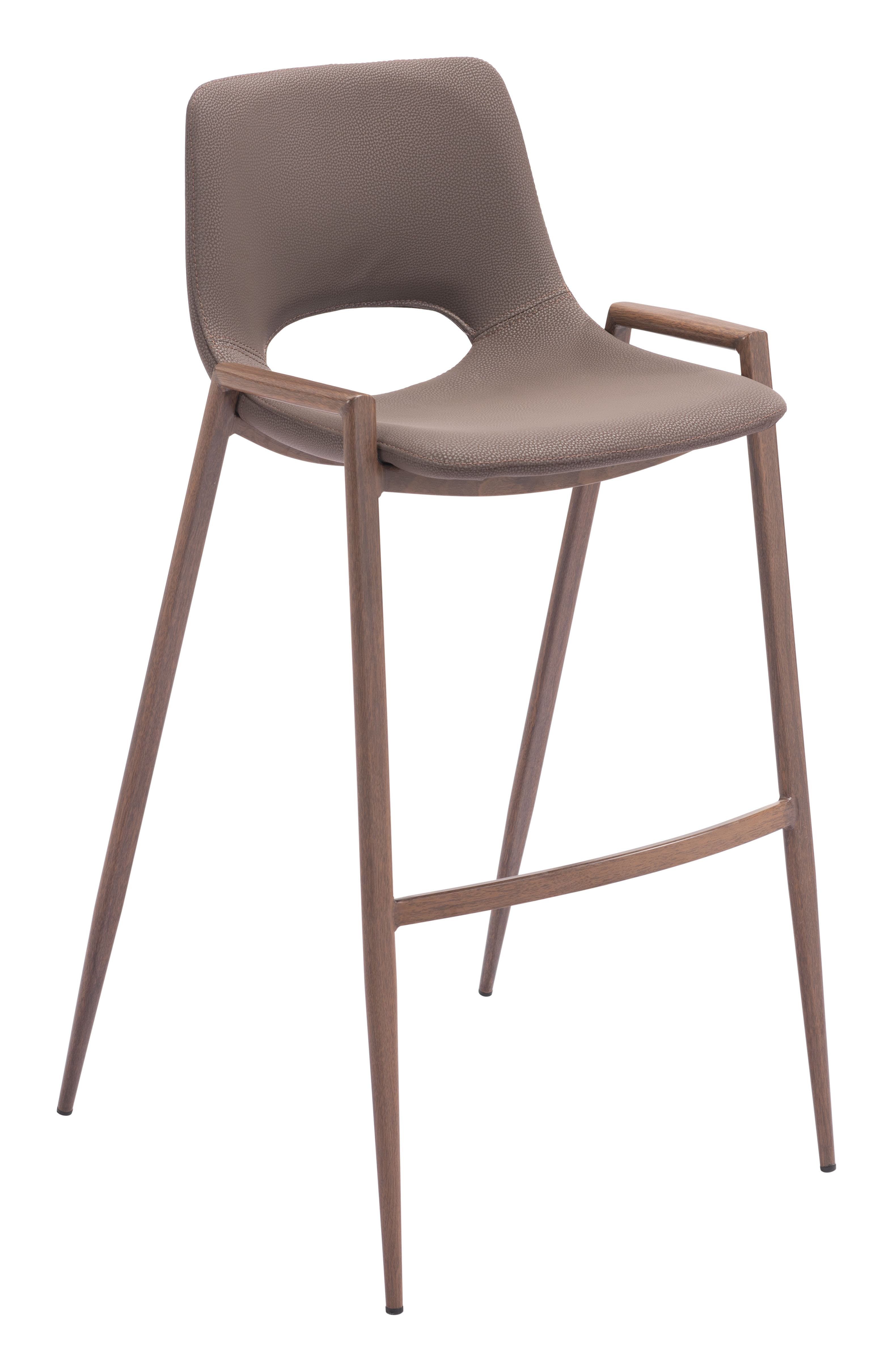 Desi Barstool (Set of 2) Brown & Walnut product image