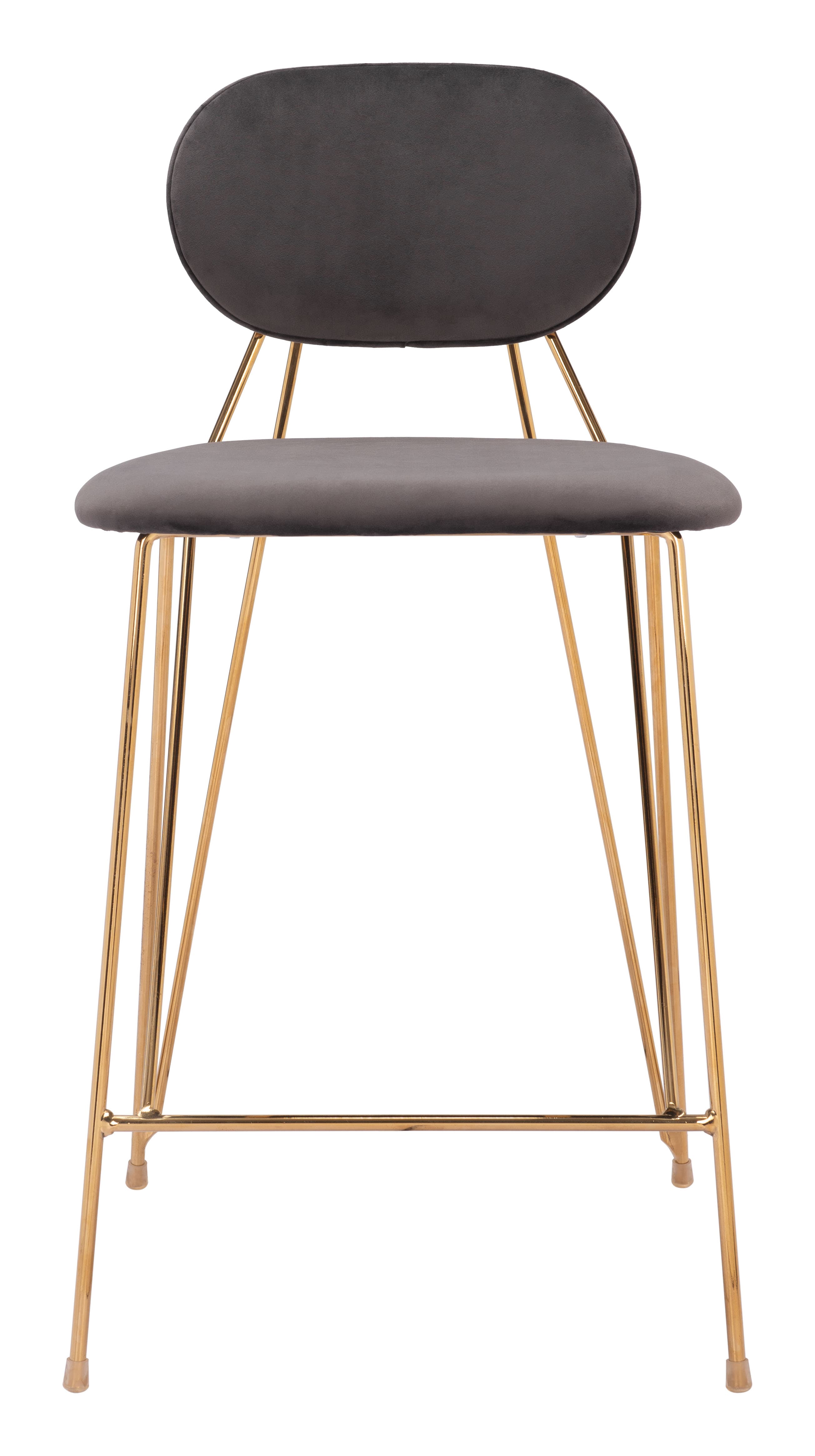 Georges Counter Stool (Set of 2) Gray & Gold product image