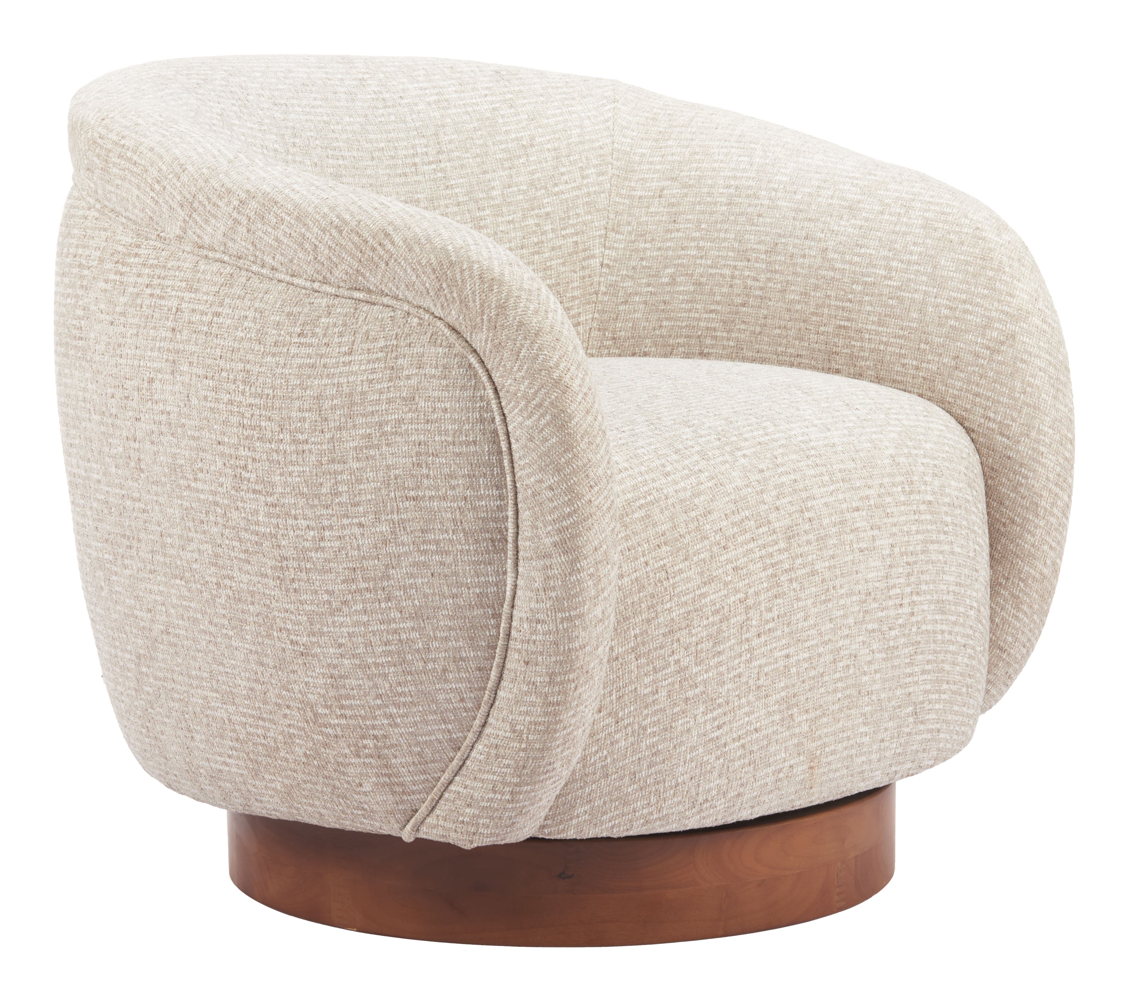 Vinta Swivel Chair Beige product image