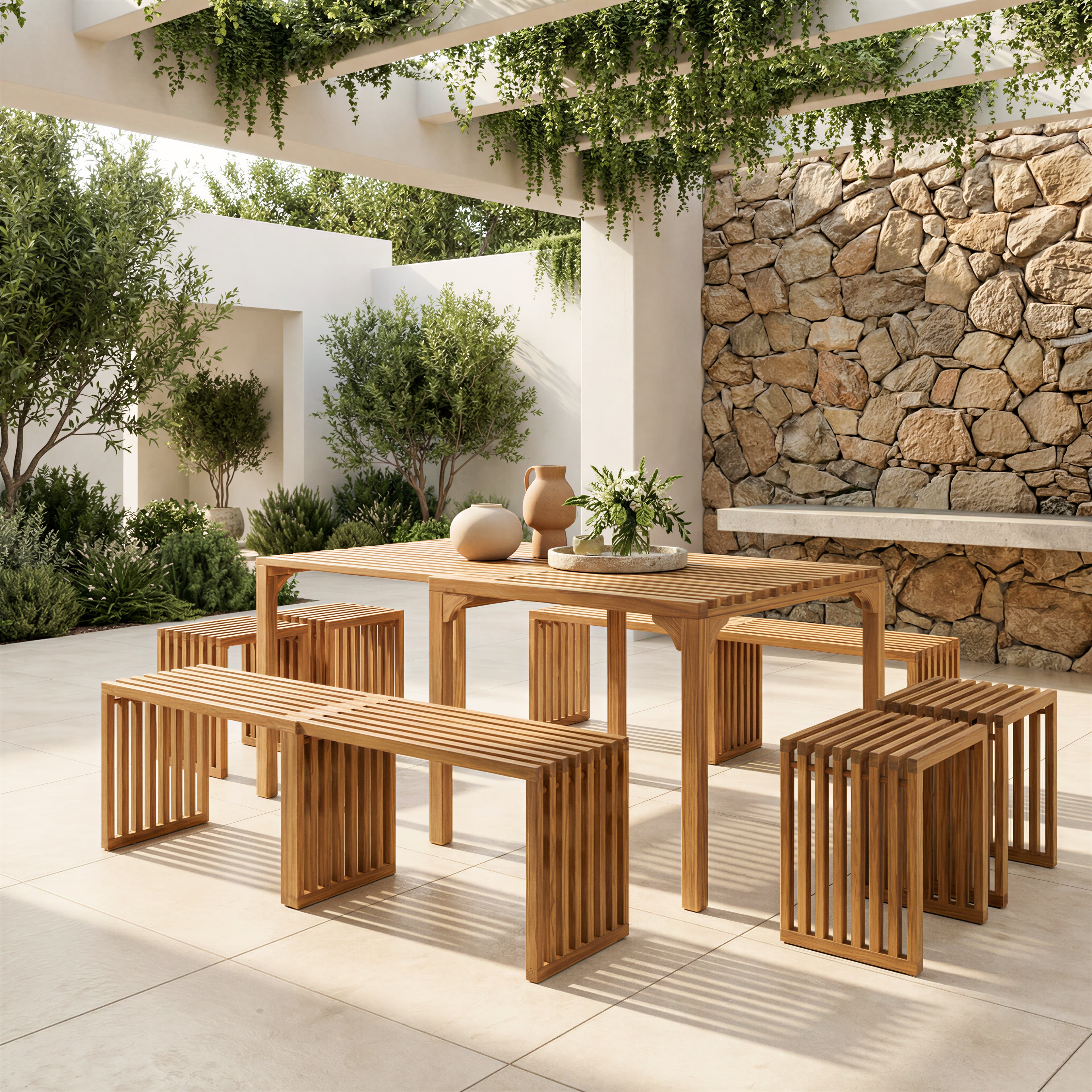 Riviera Extendable Dining Table Natural product image