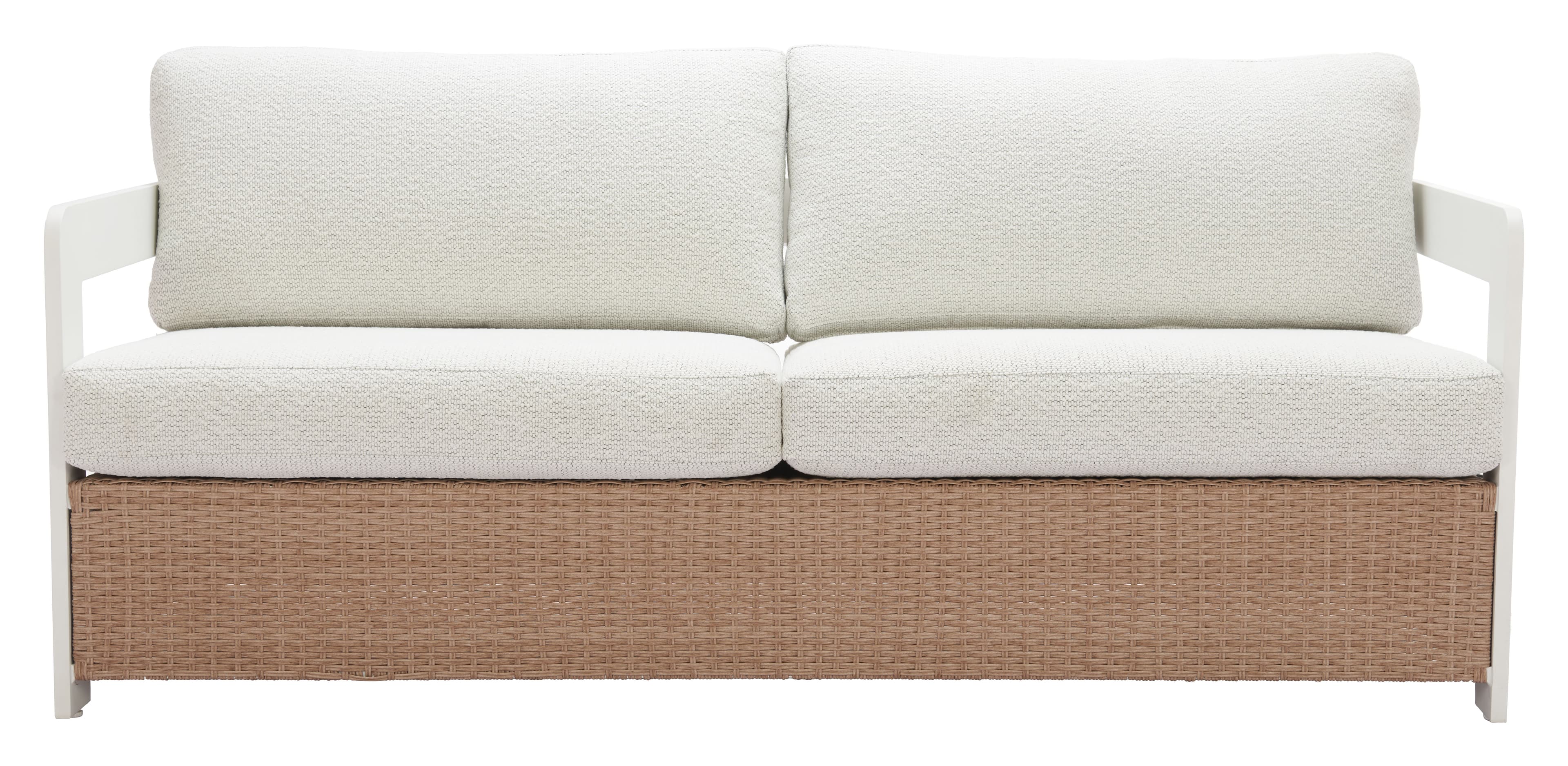 Gelo Sofa White & Brown product image