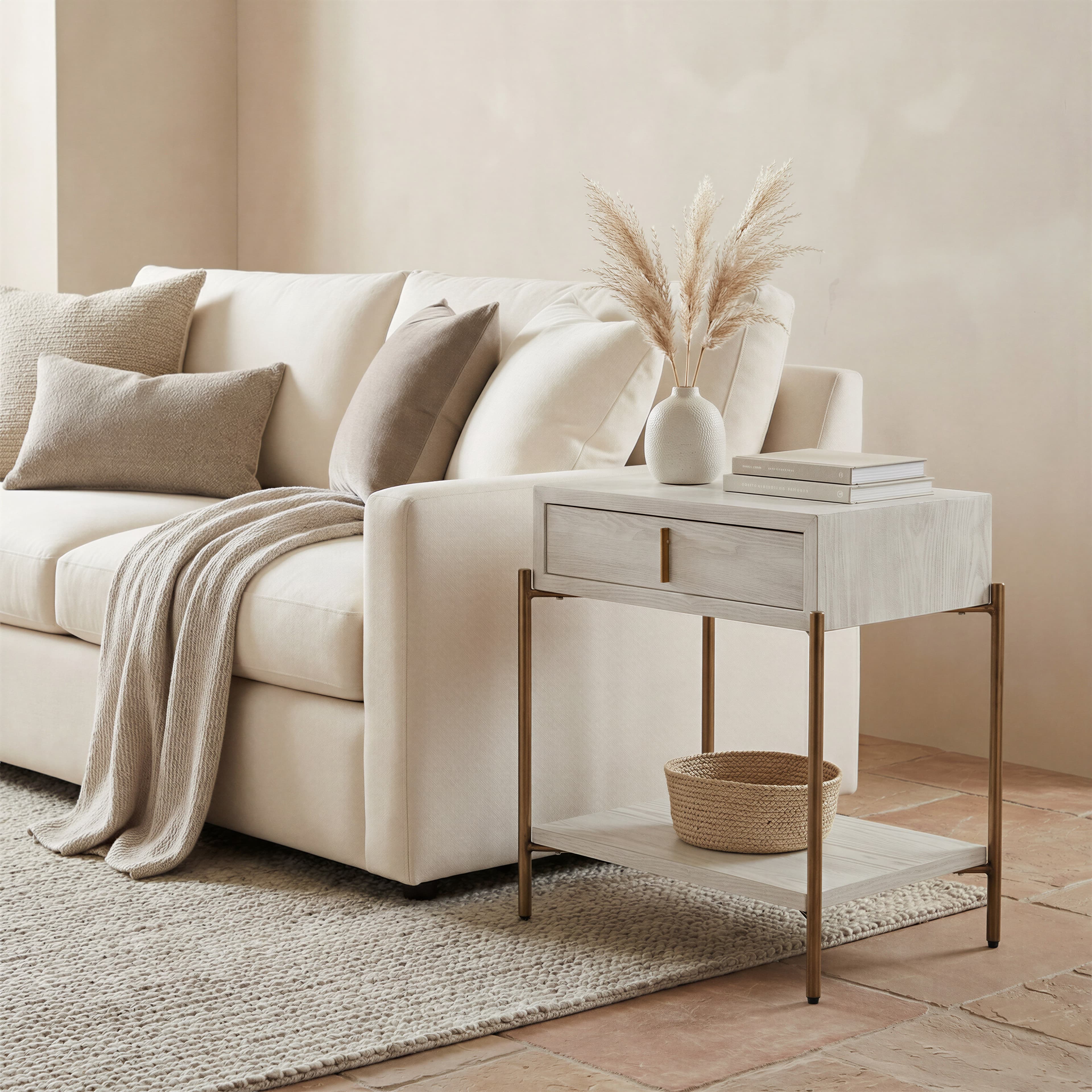 Yoru Side Table Oak White product image