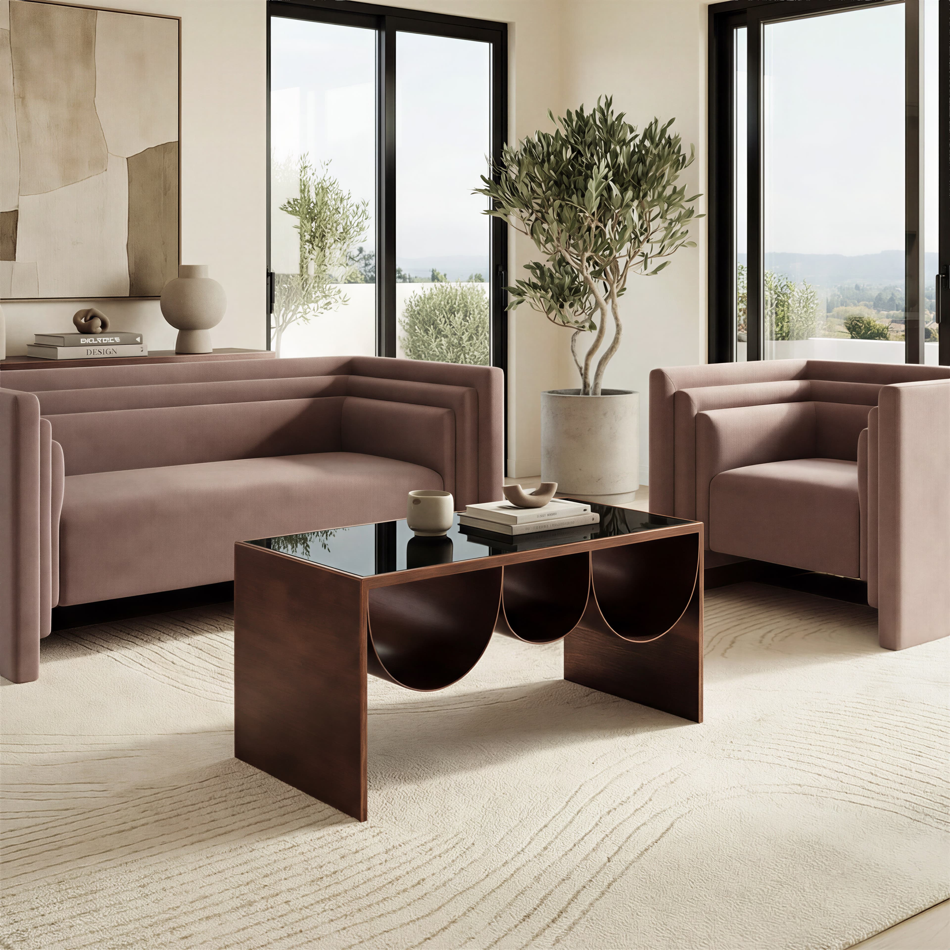Aveiro Coffee Table Copper & Black product image