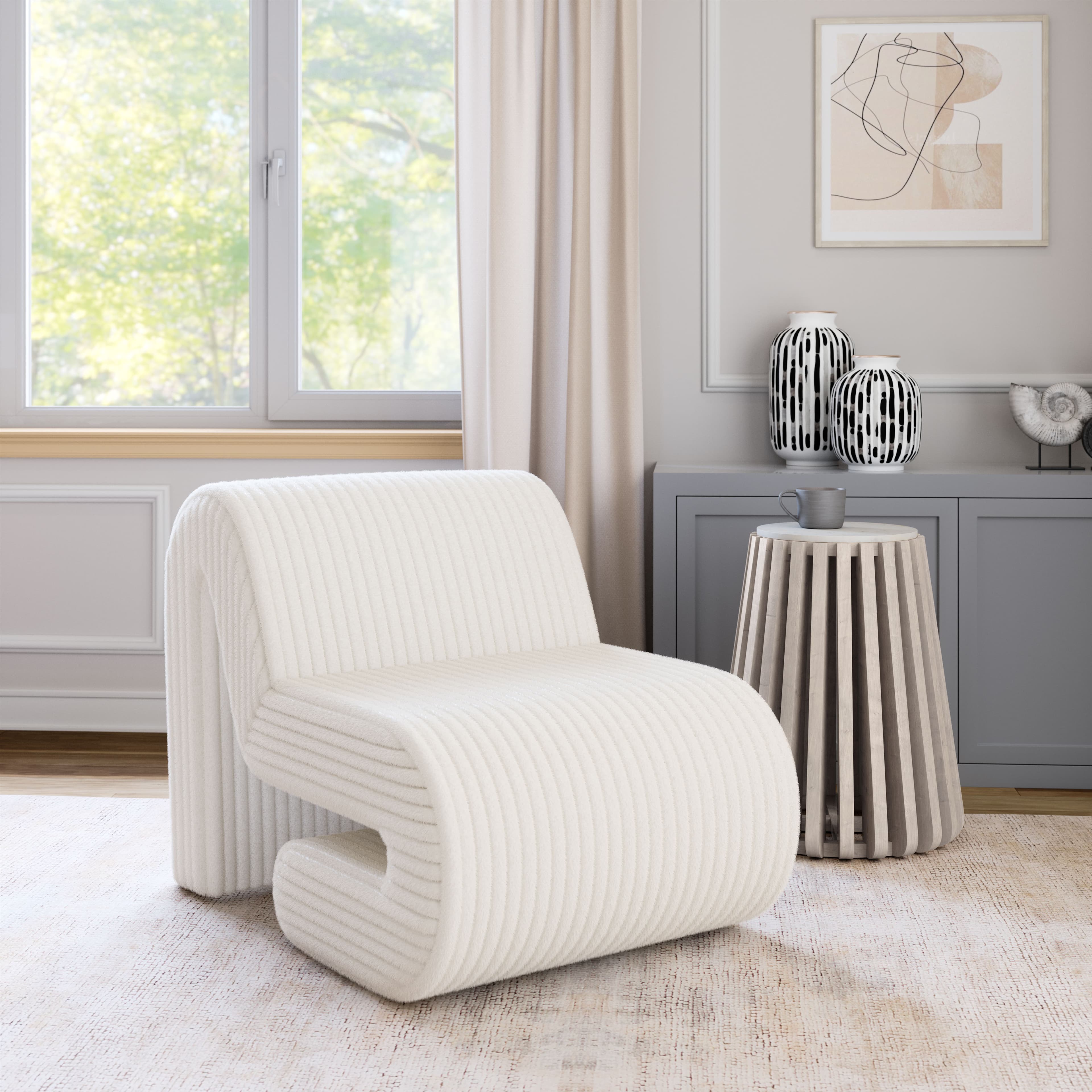 Opam Accent Chair White product image