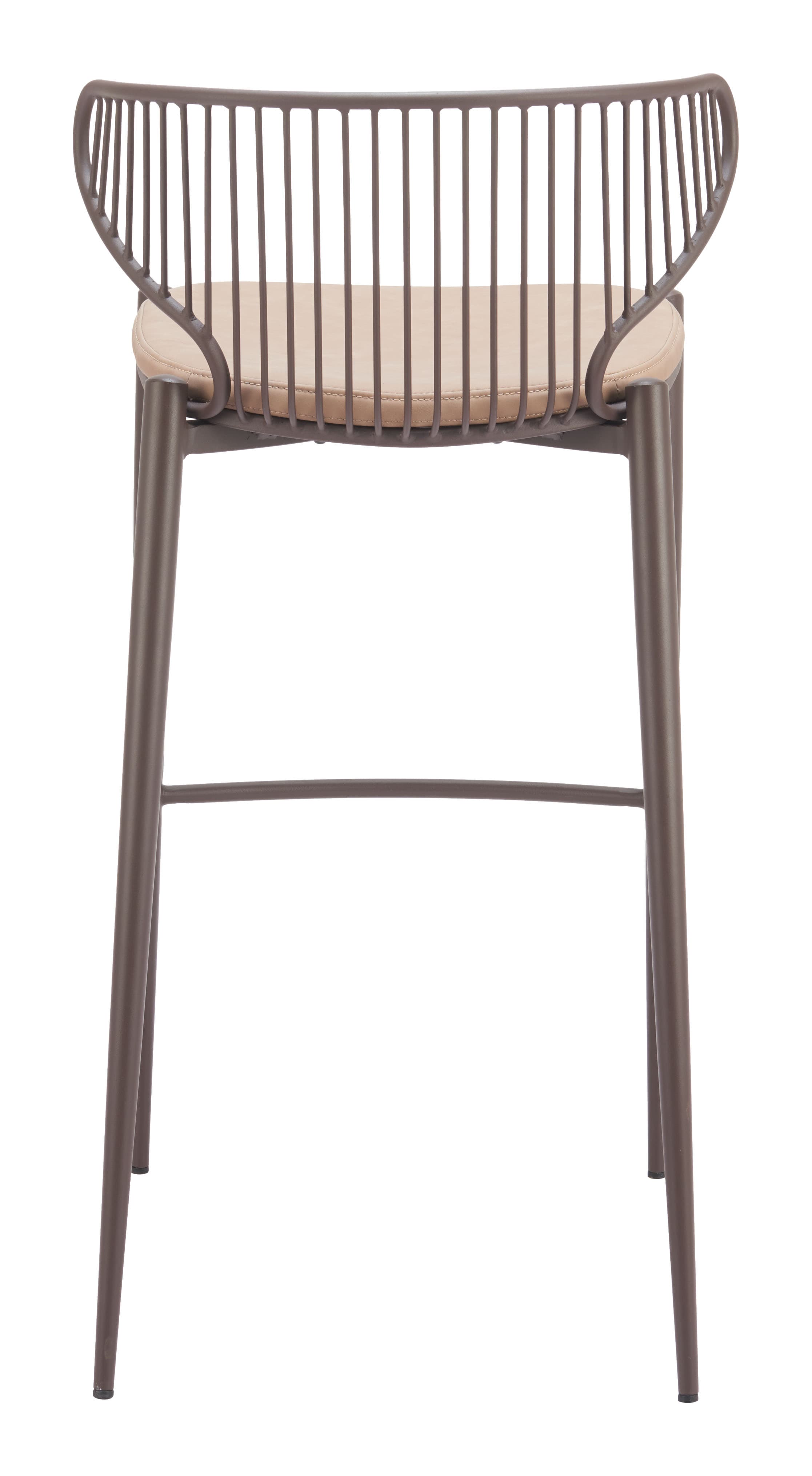 Silues Barstool (Set of 2) Taupe & Brown product image