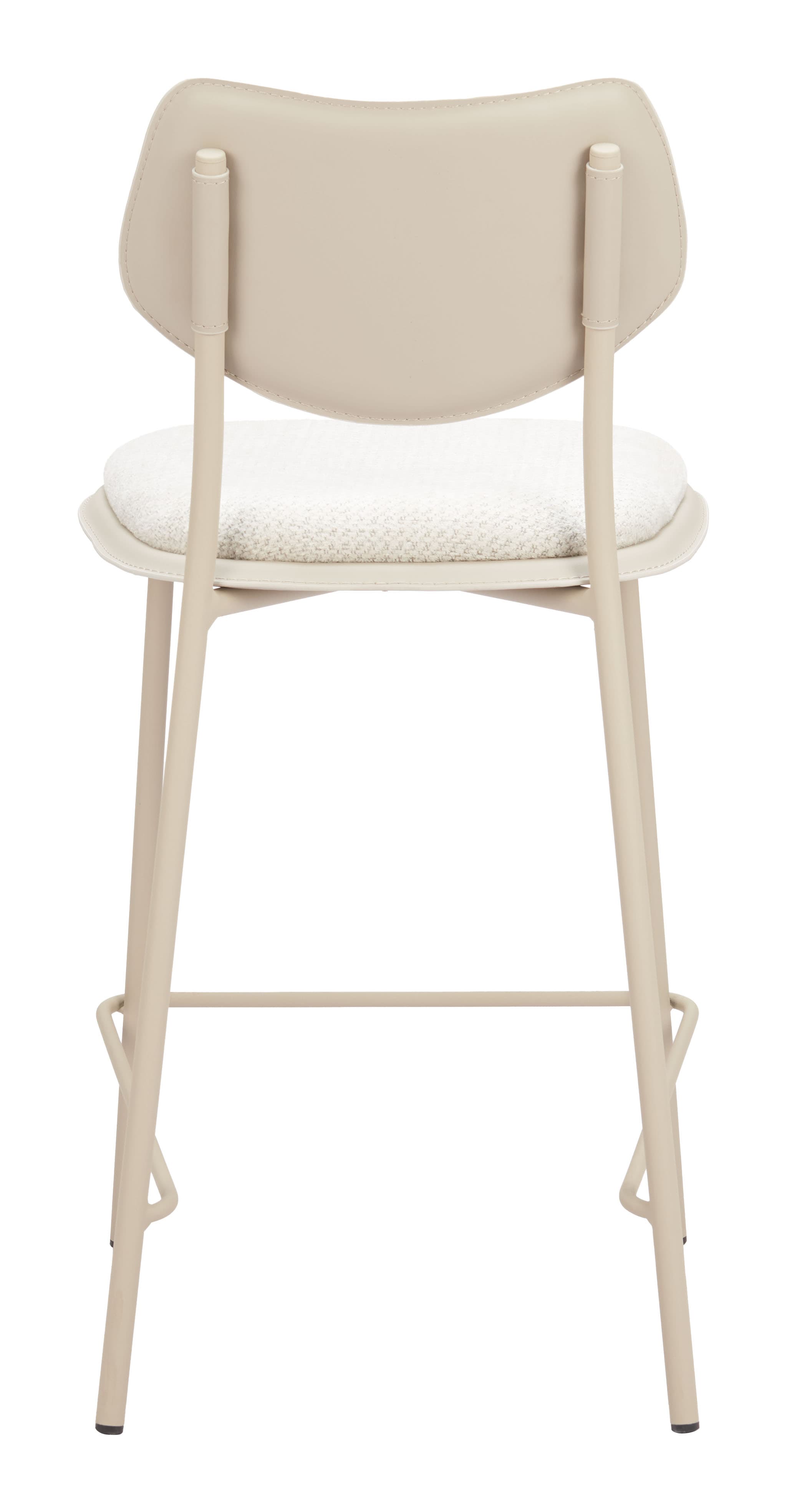 Zeal Counter Stool (Set of 4) Light Gray & Beige product image