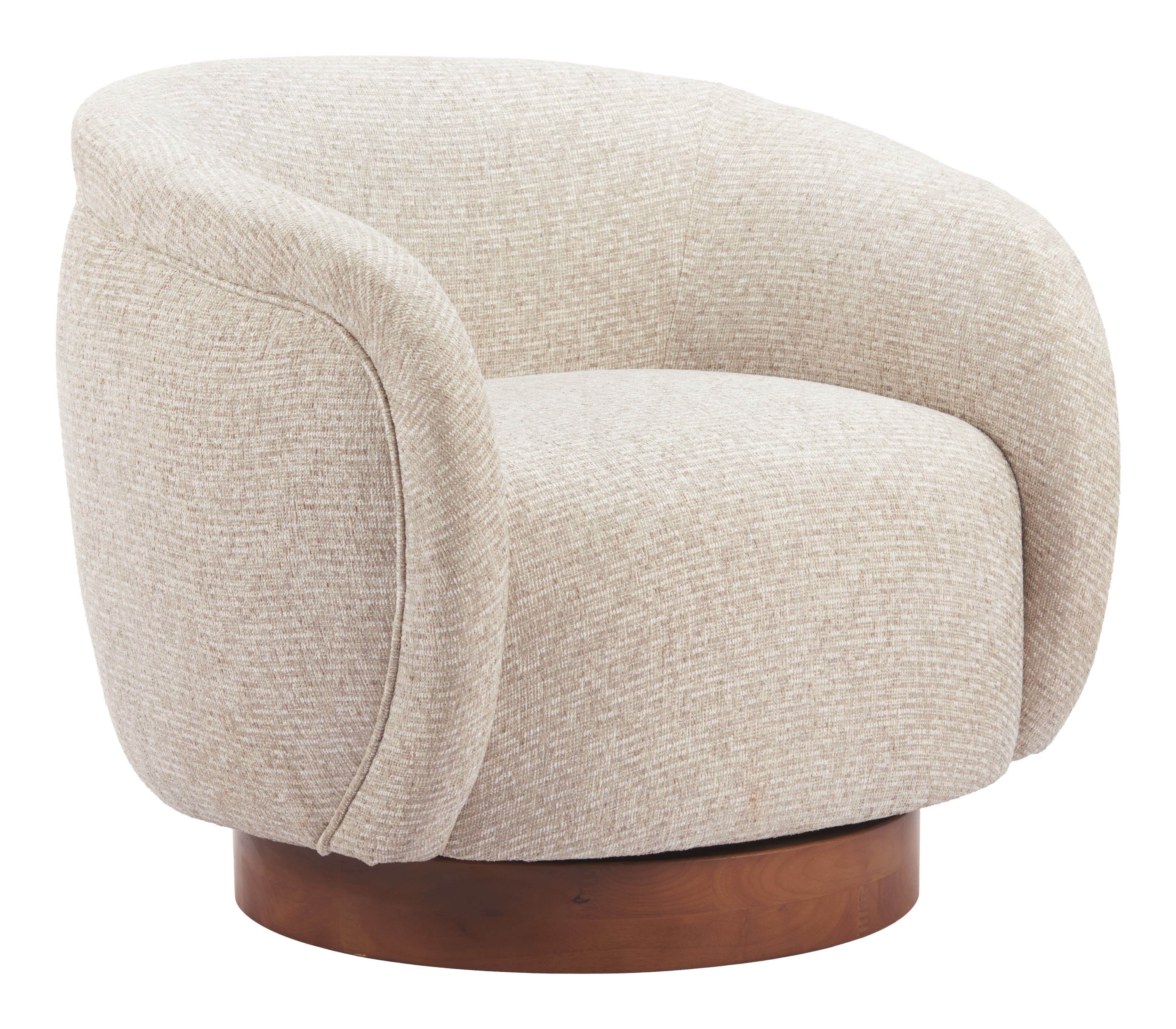 Vinta Swivel Chair Beige product image
