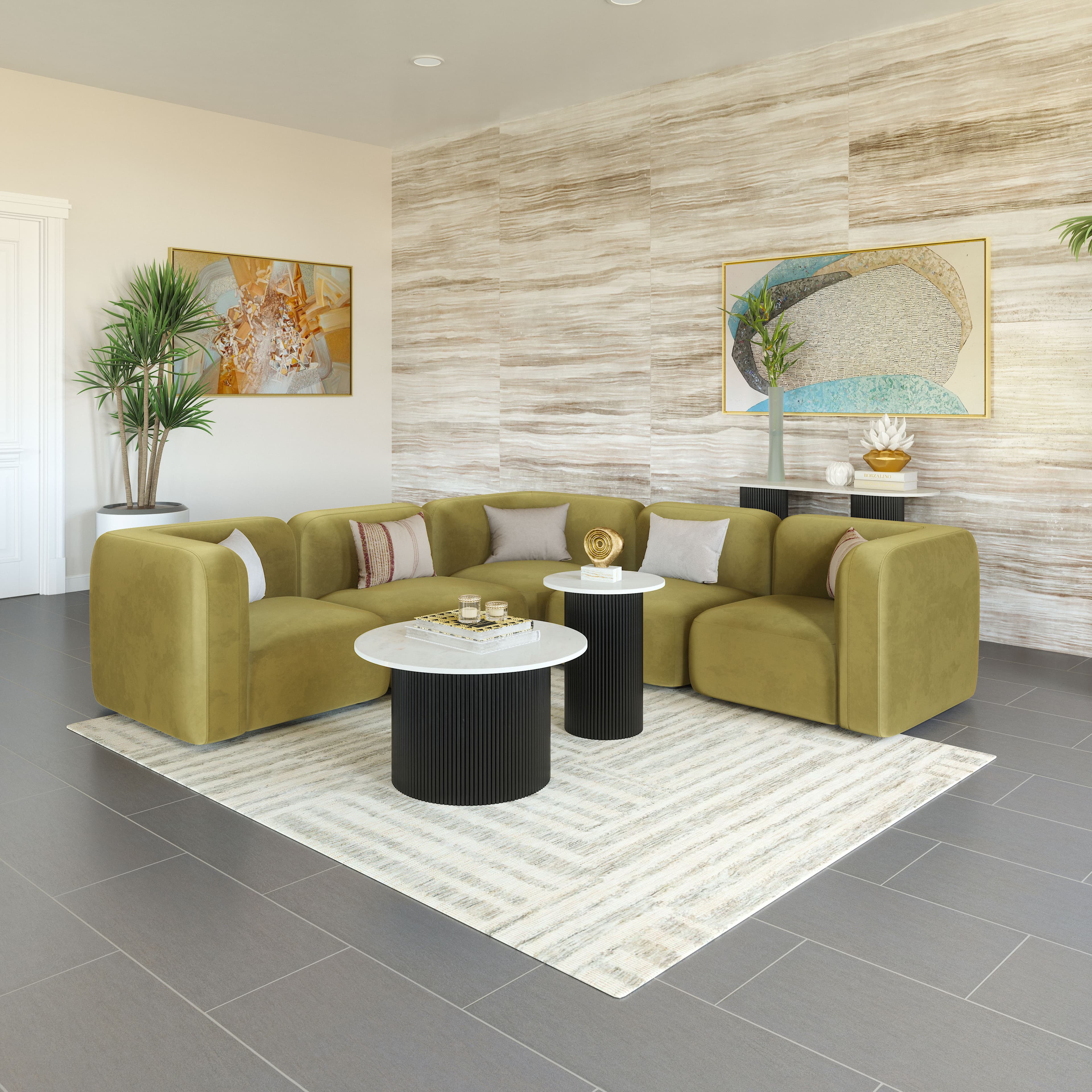 Biak Corner Chair Green product image
