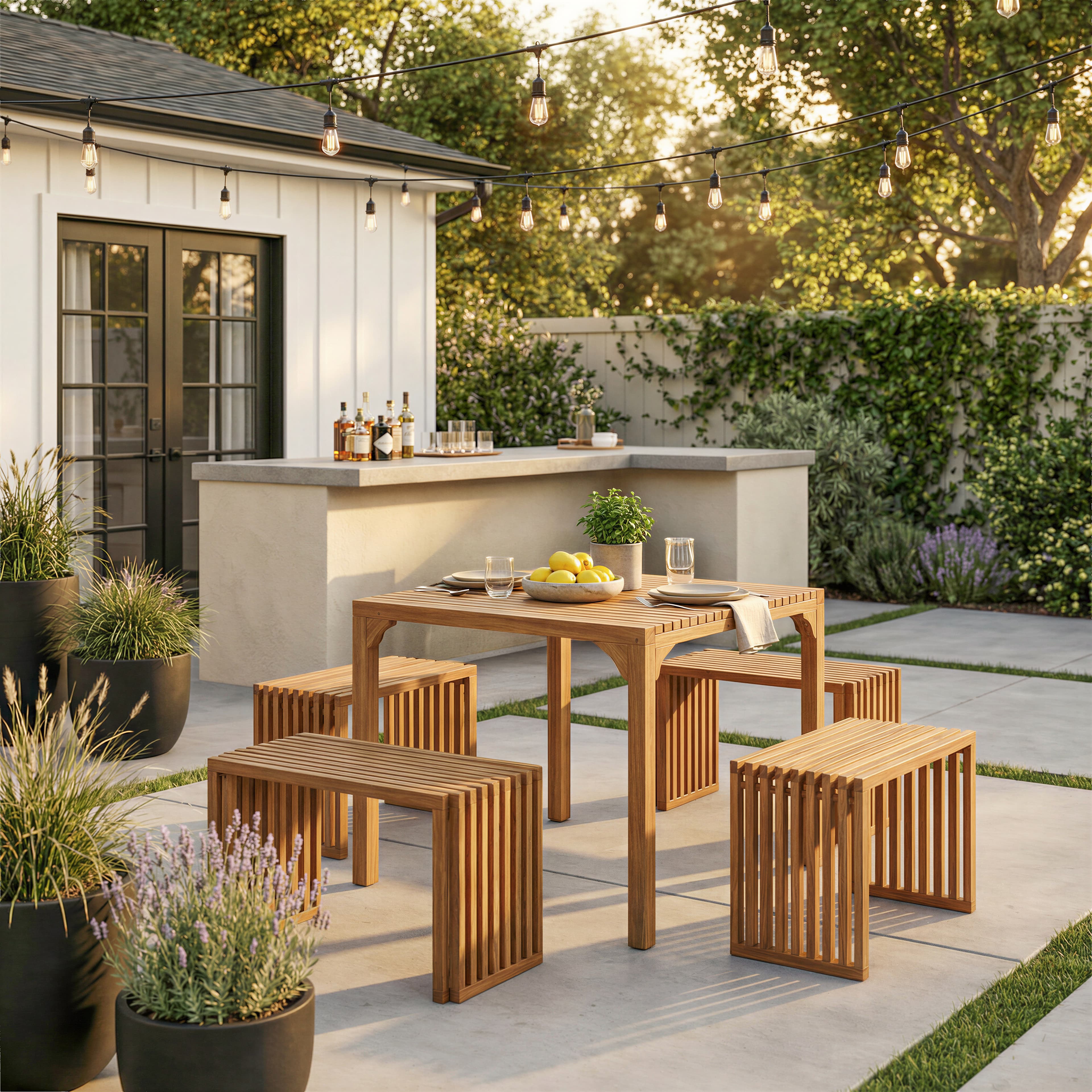 Riviera Extendable Dining Table Natural product image