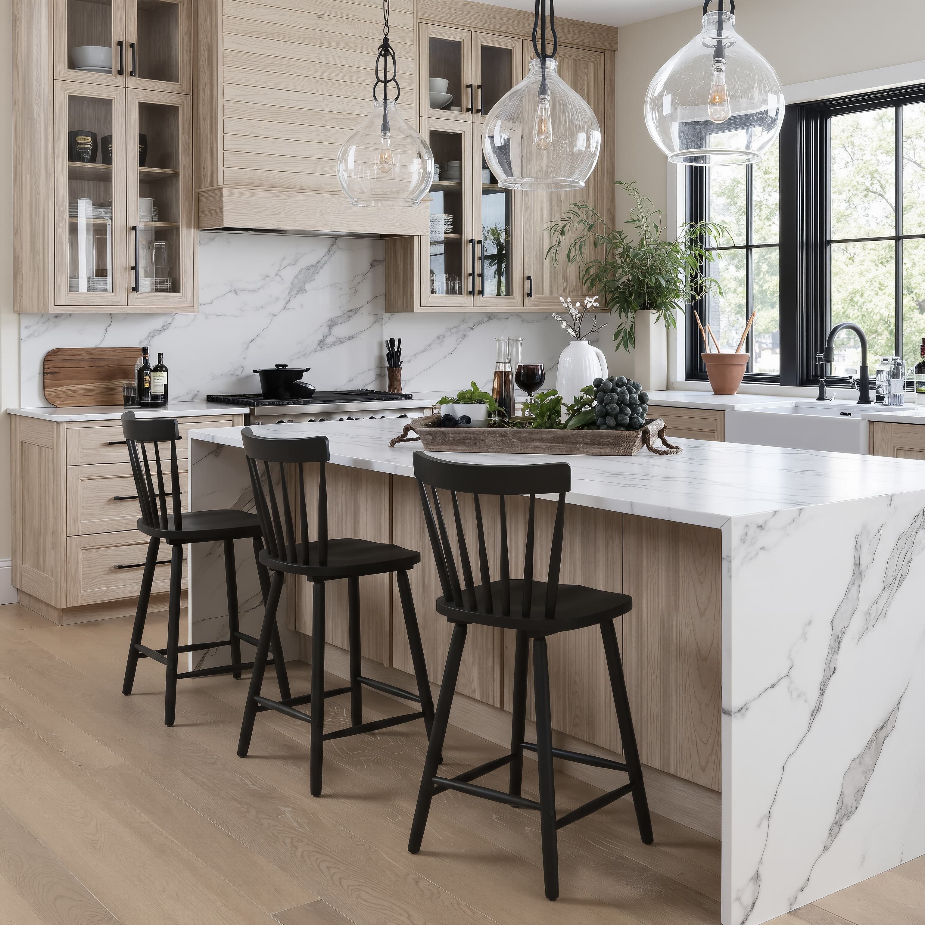 Tyce Counter Stool (Set of 2) Black product image