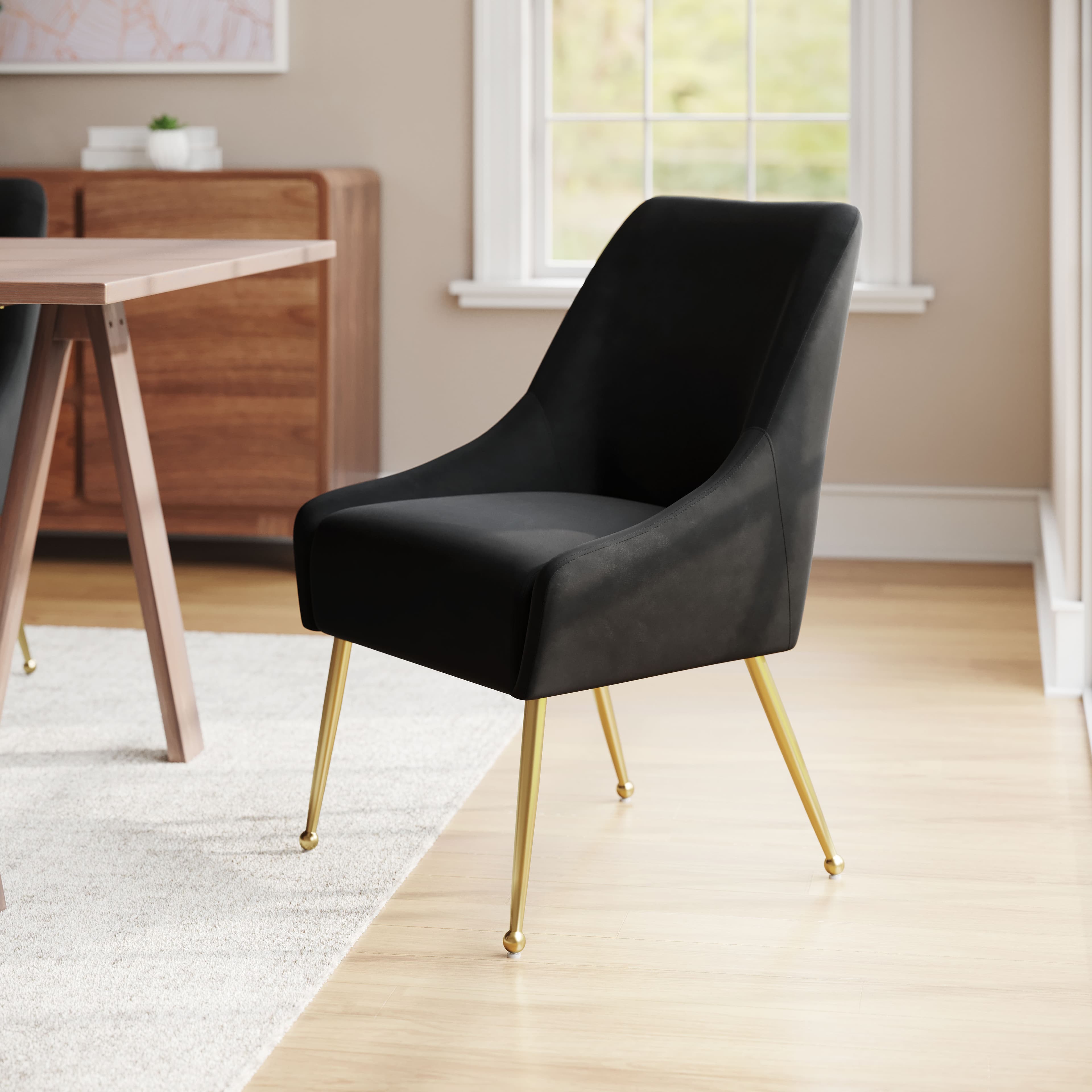 Maxine Dining Chair Black & Gold product image