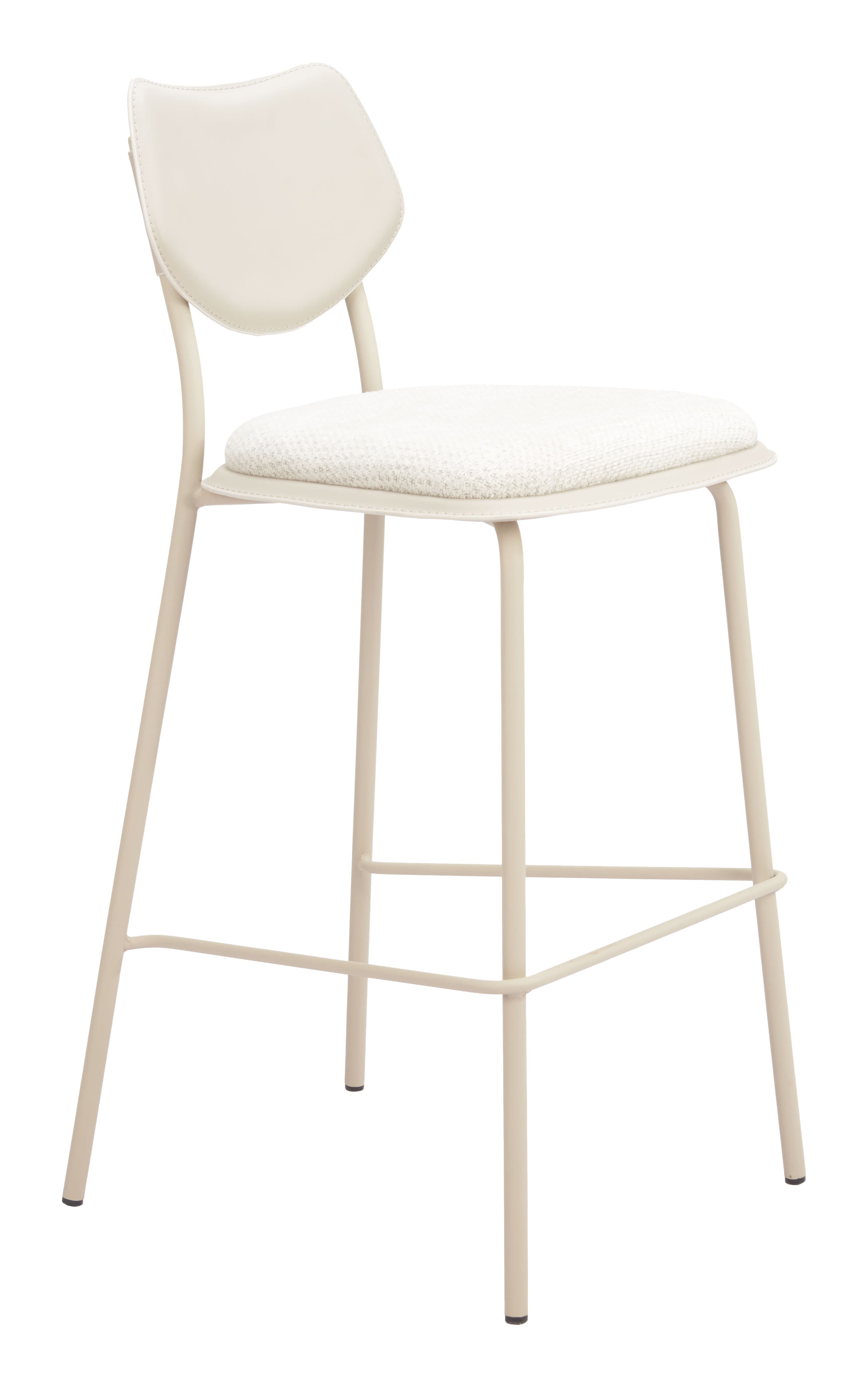 Zeal Barstool (Set of 4) Light Gray & Beige product image