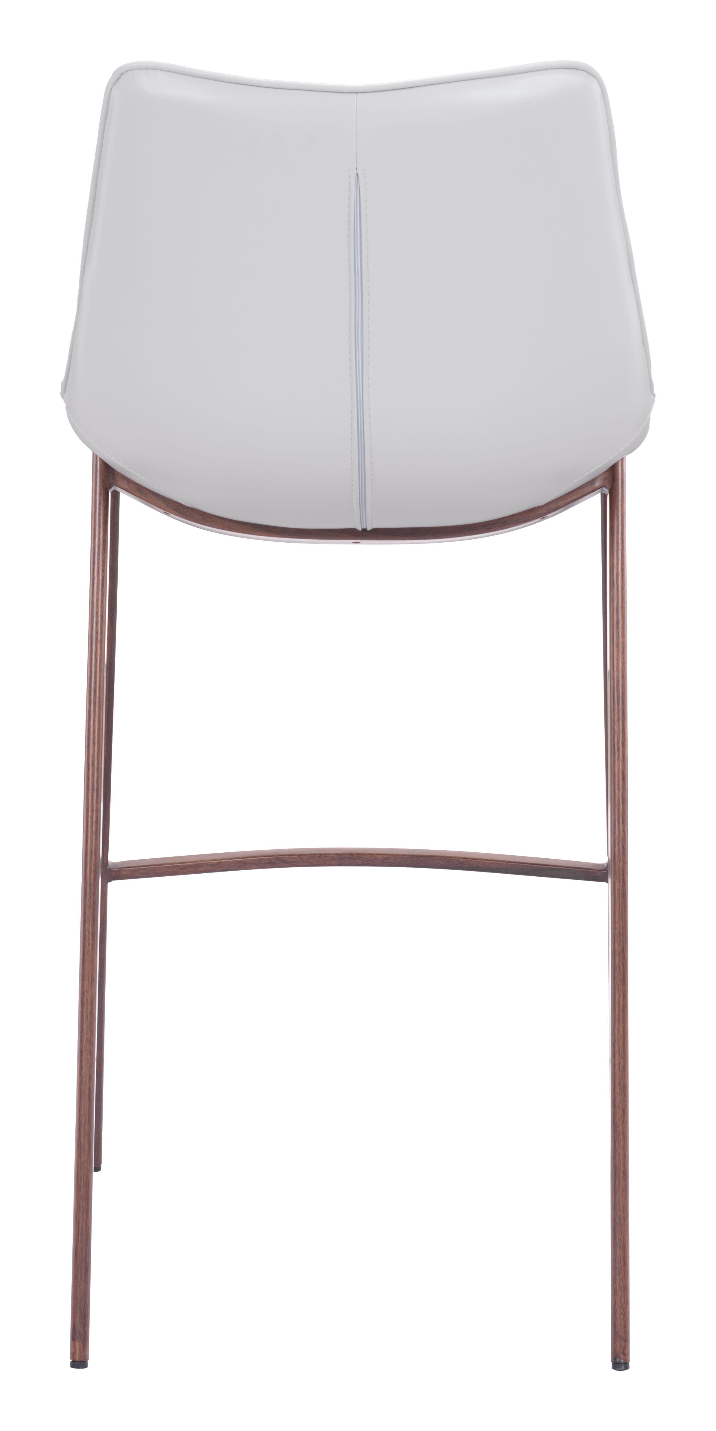 Magnus Barstool (Set of 2) White & Walnut product image