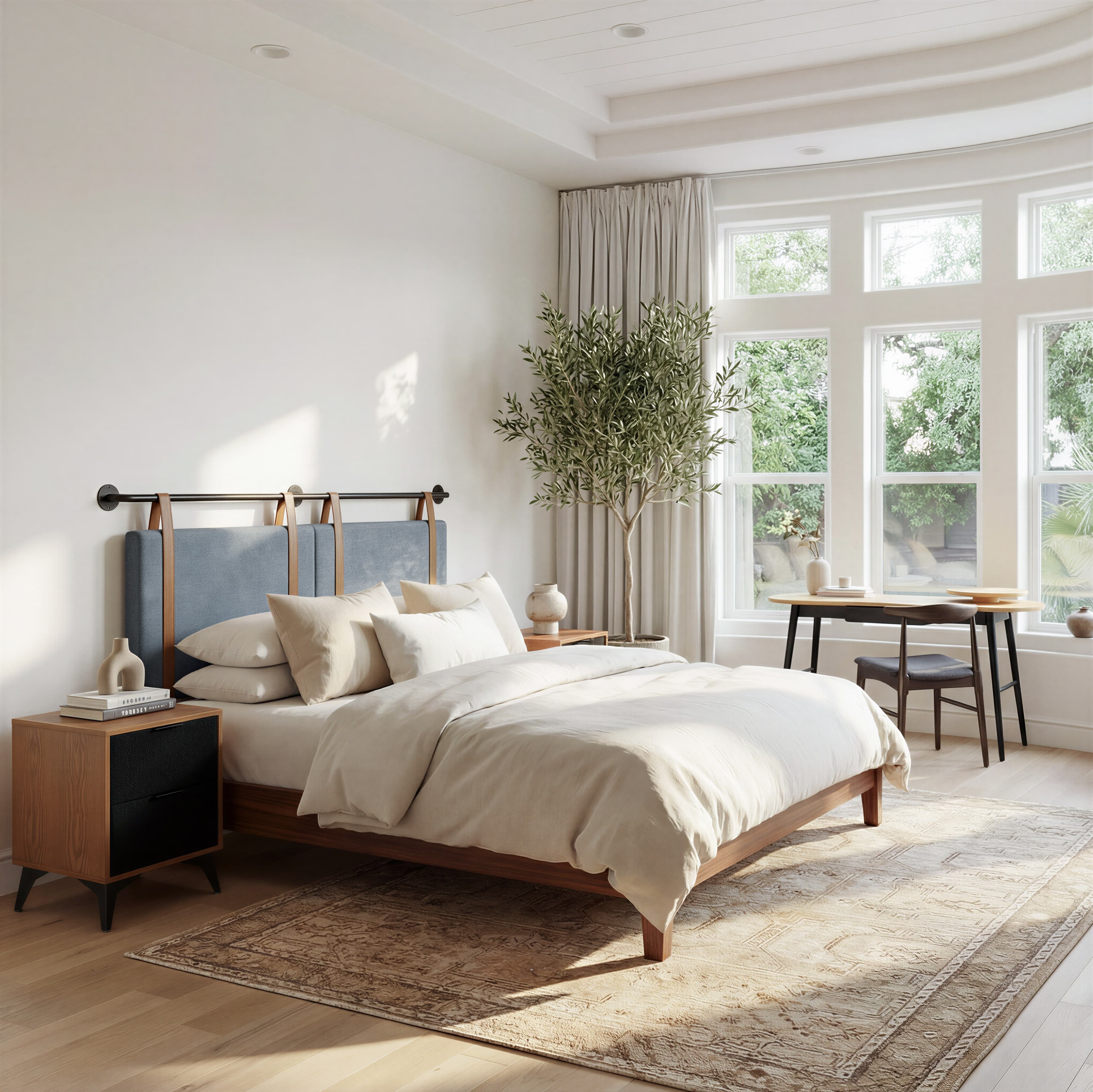 Zarif Nightstand Black & Walnut product image