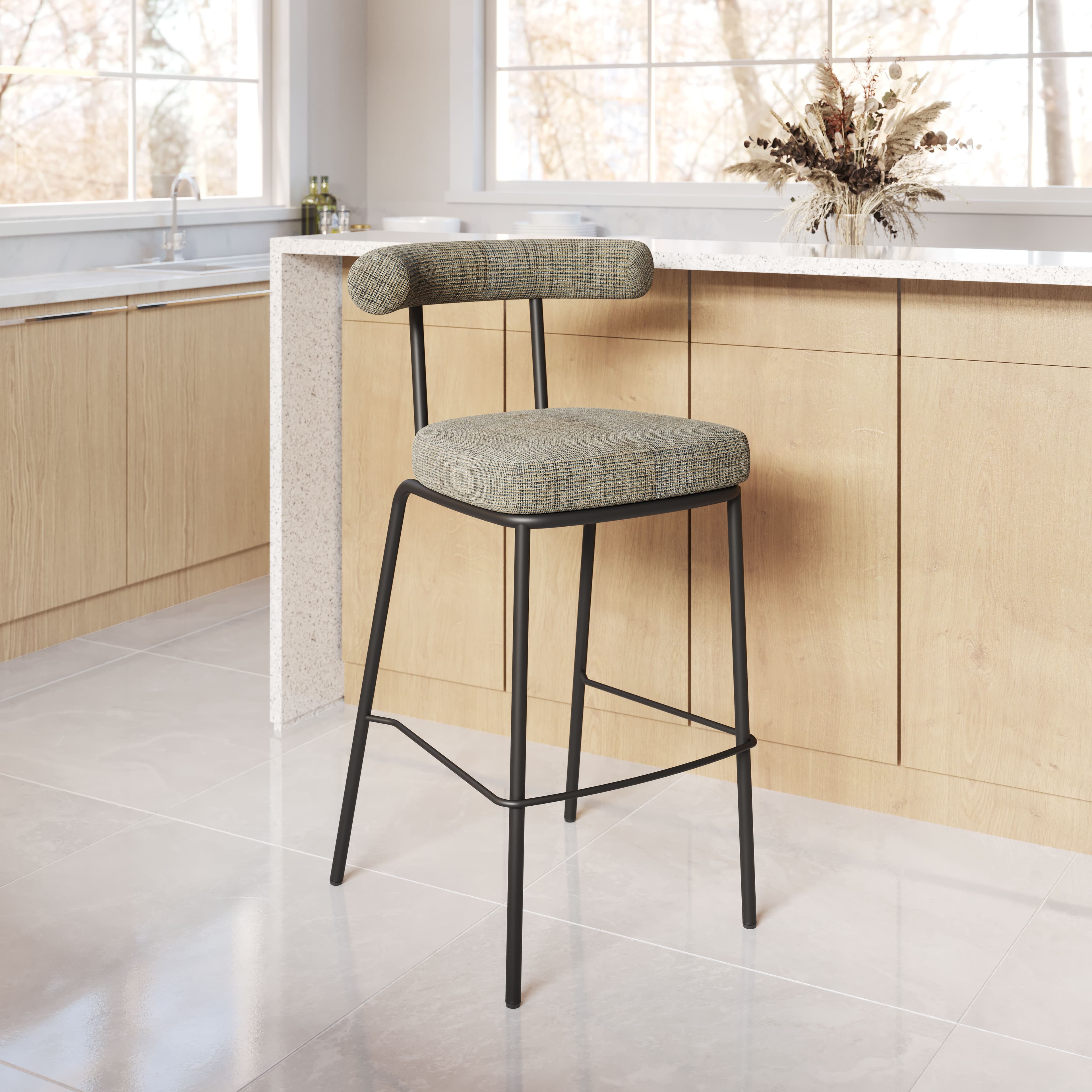 Kede Barstool Green Tweed product image