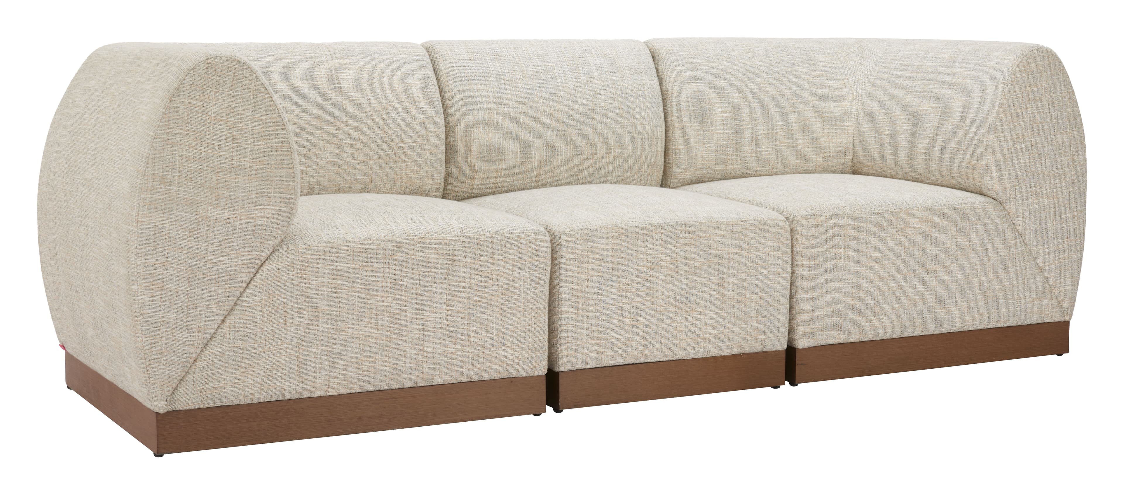 Christy Armless Chair Beige product image