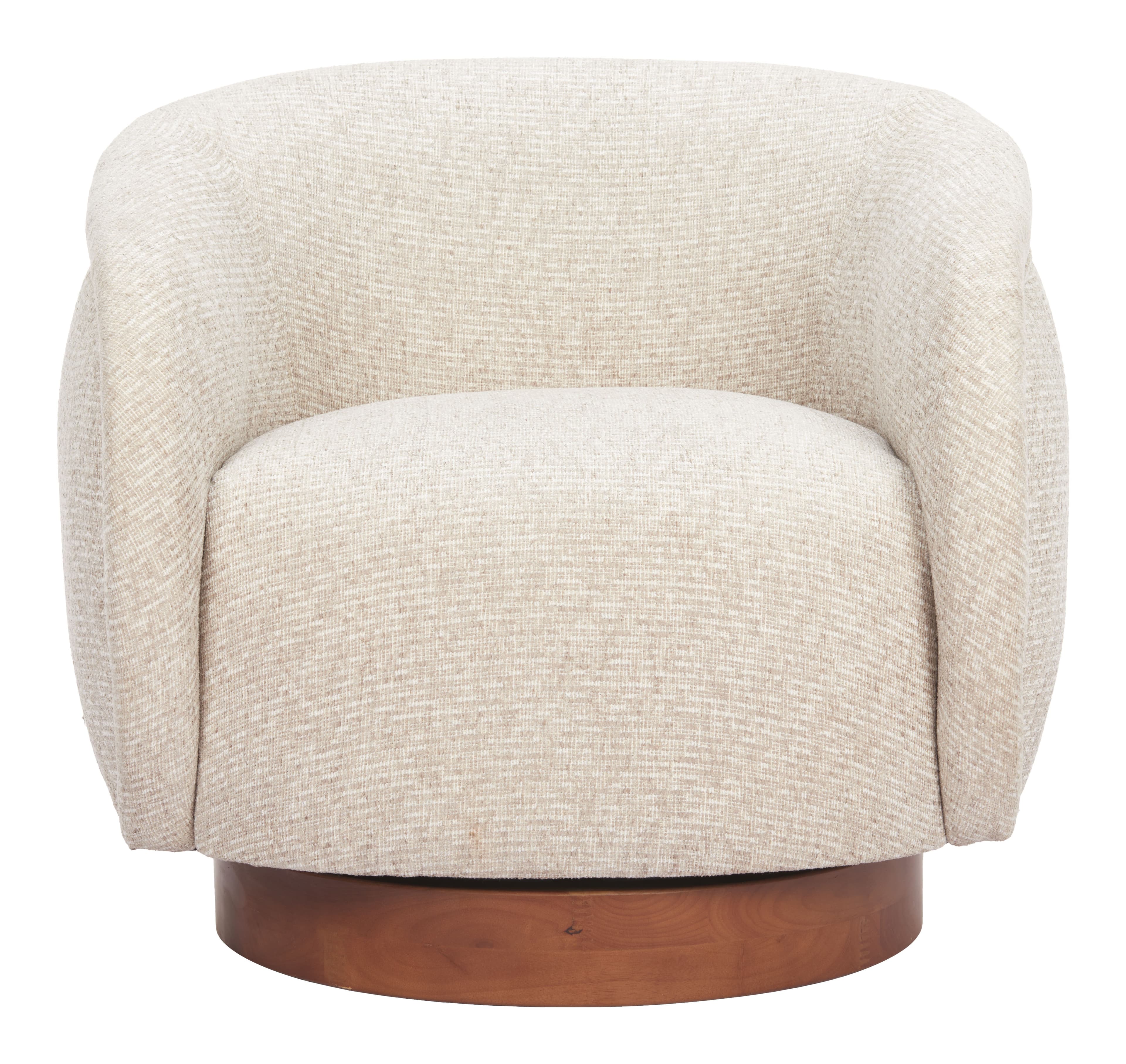 Vinta Swivel Chair Beige product image