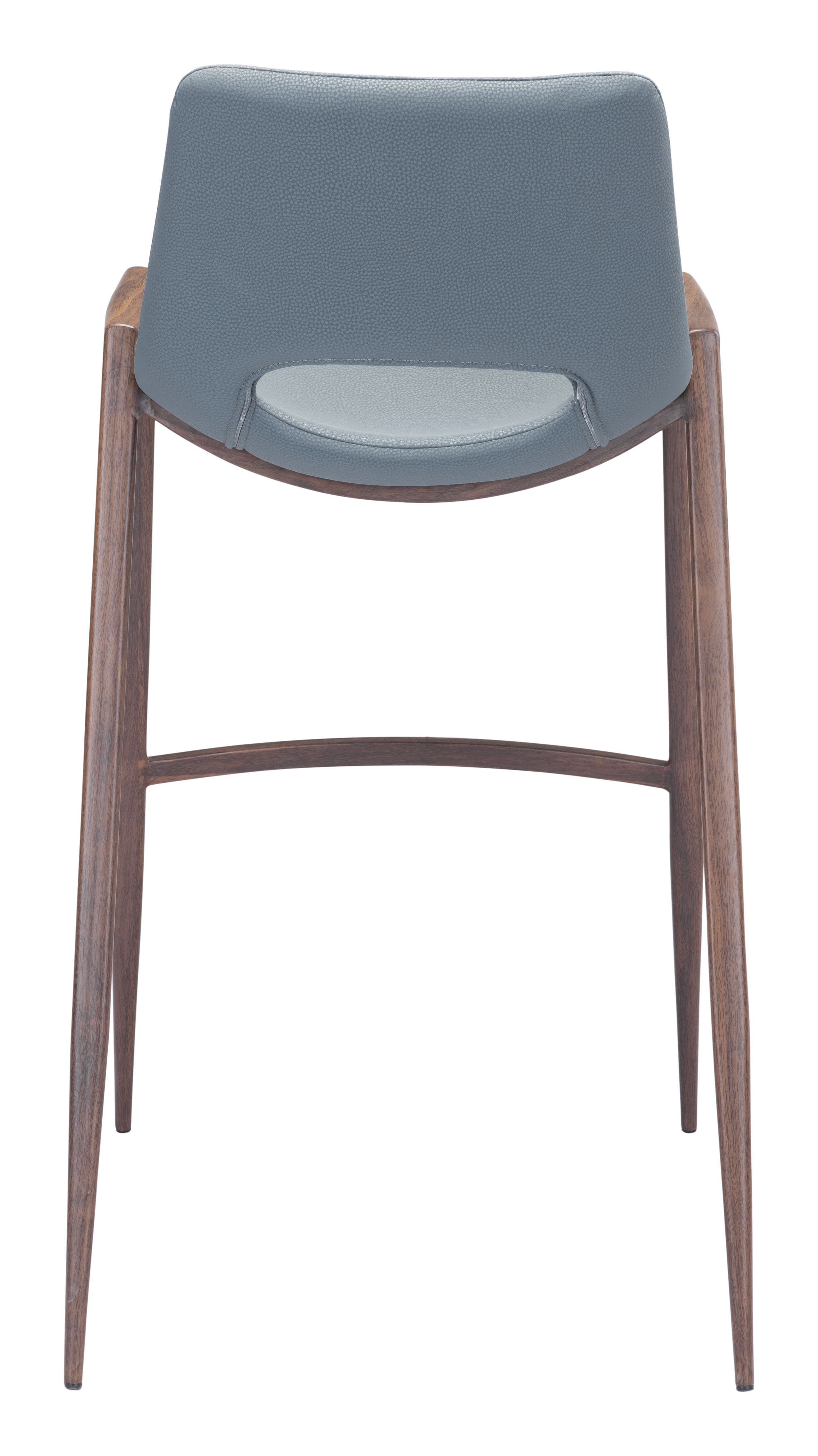 Desi Barstool (Set of 2) Azure Gray & Walnut product image