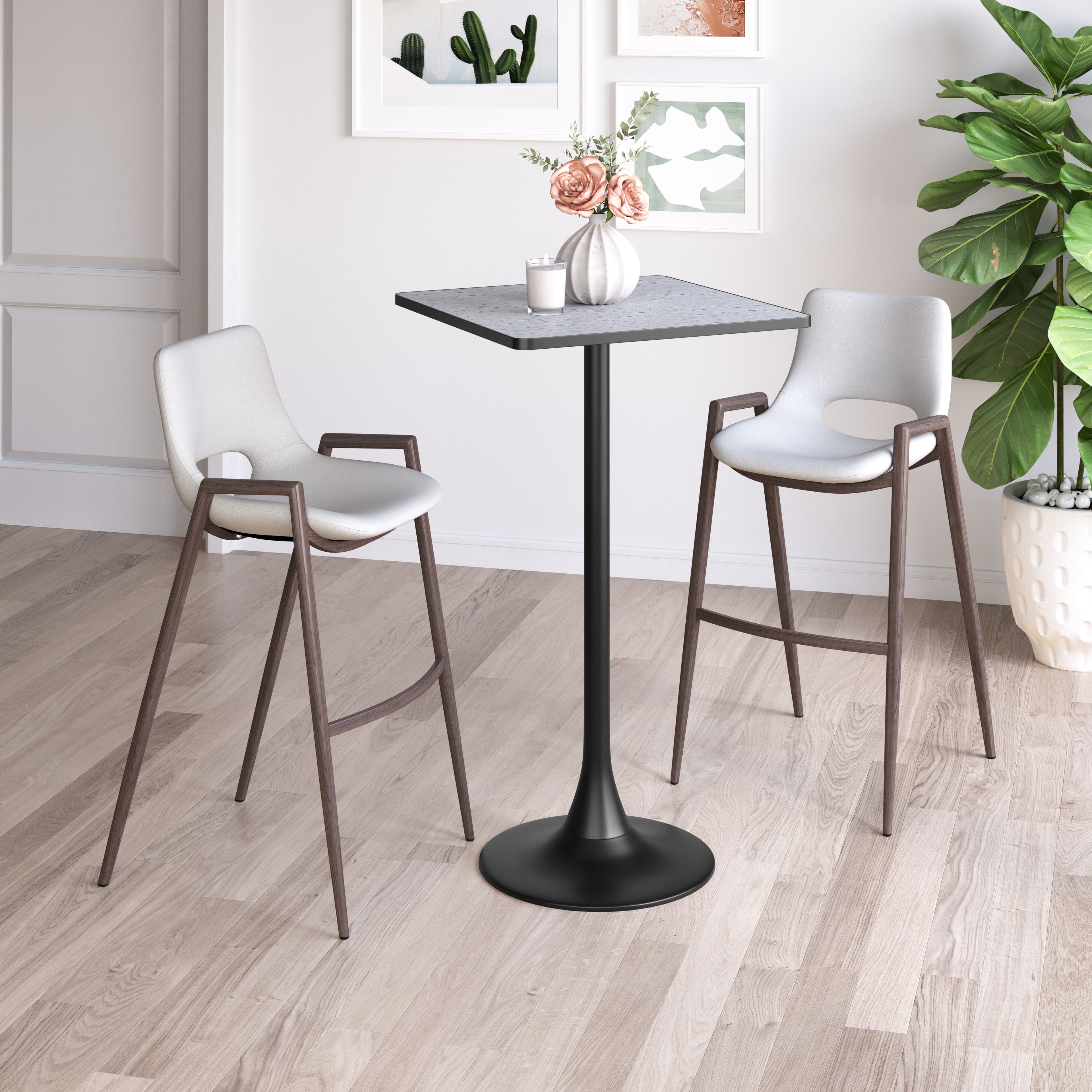 Spot Bar Table Gray & Black product image