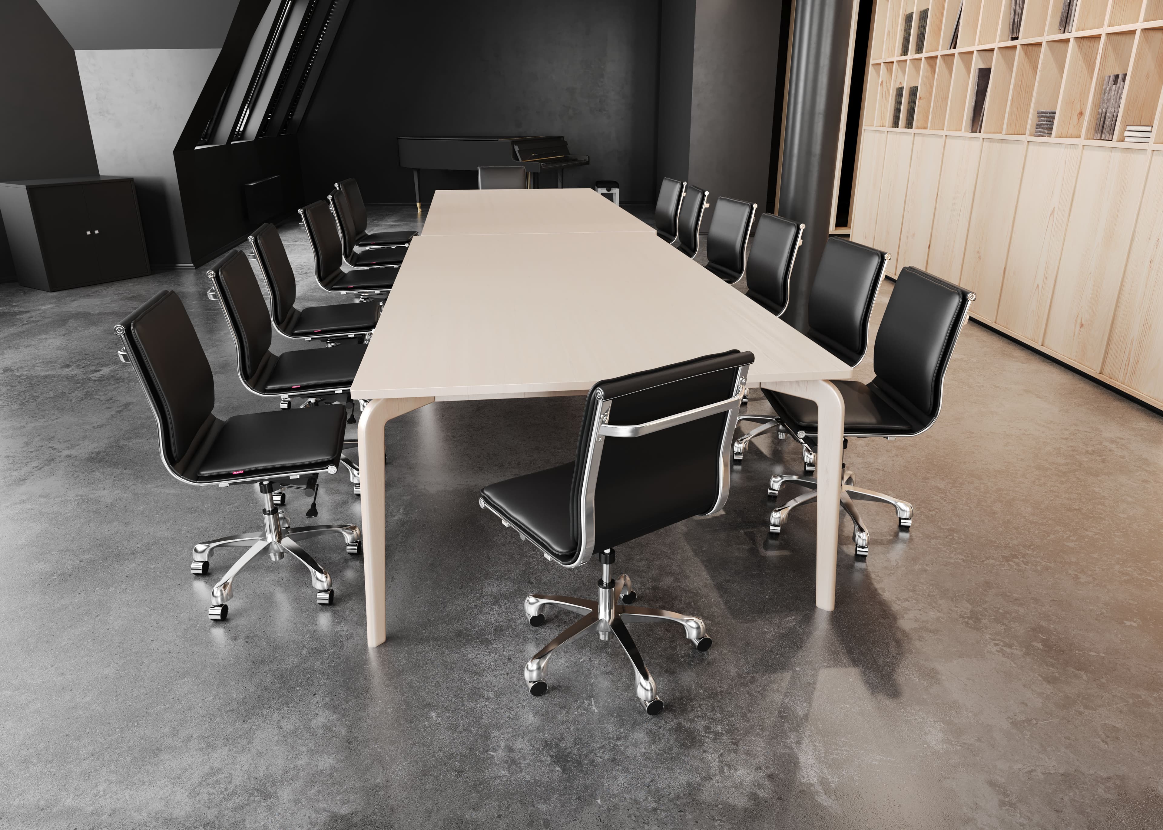 Lider Plus Armless Office Chair Black product image