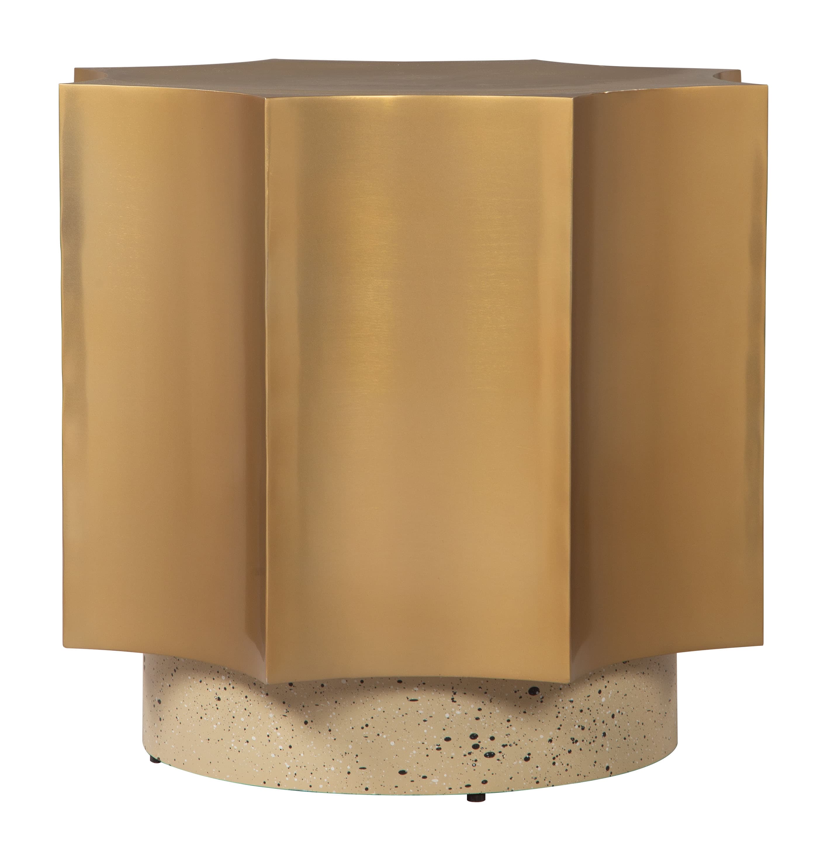 Osam Side Table Gold & Beige product image