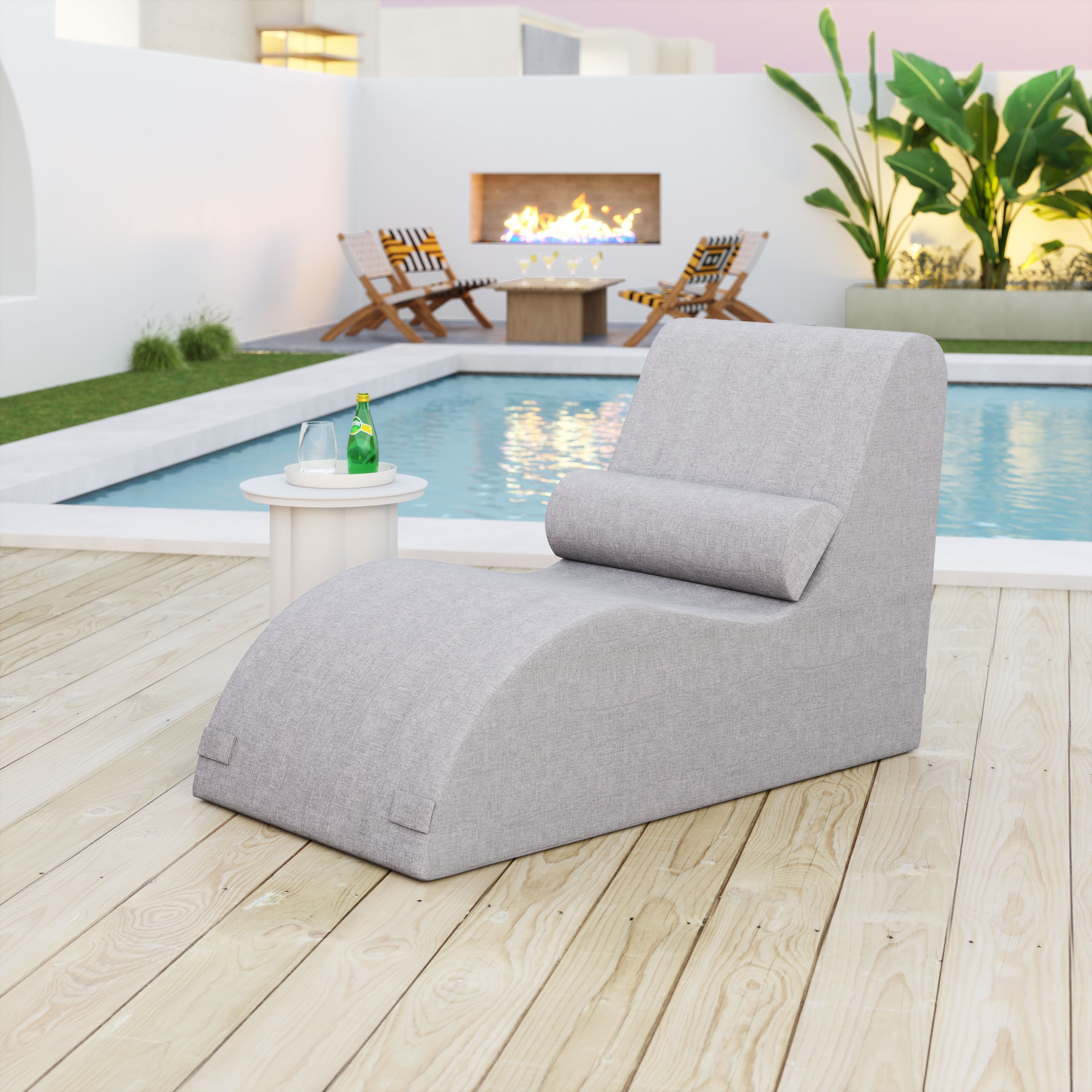 Luanda Chaise Lounge Gray product image