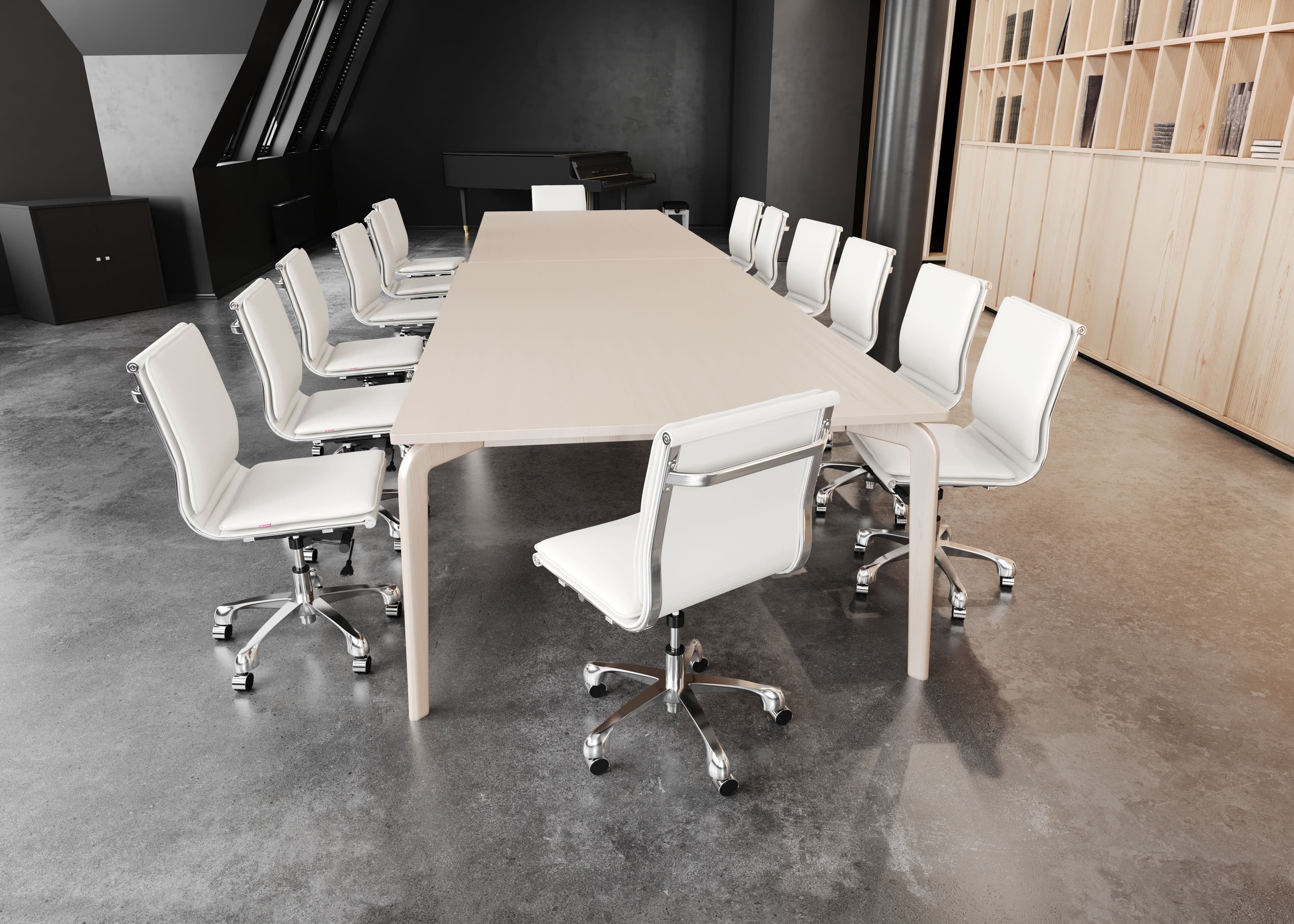 Lider Plus Armless Office Chair White product image