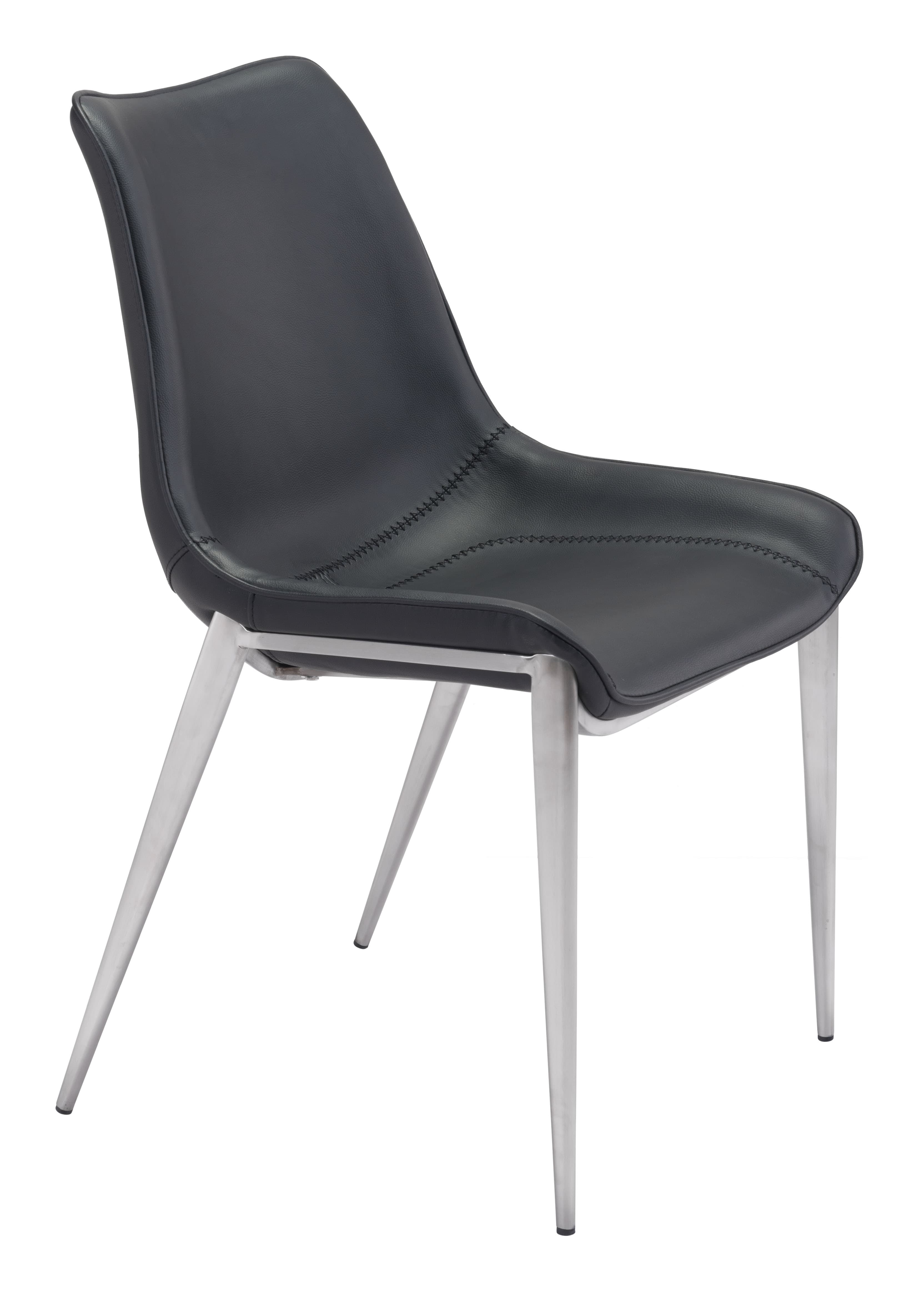 Magnus Dining Chair (Set of 2) Black & Silver product image