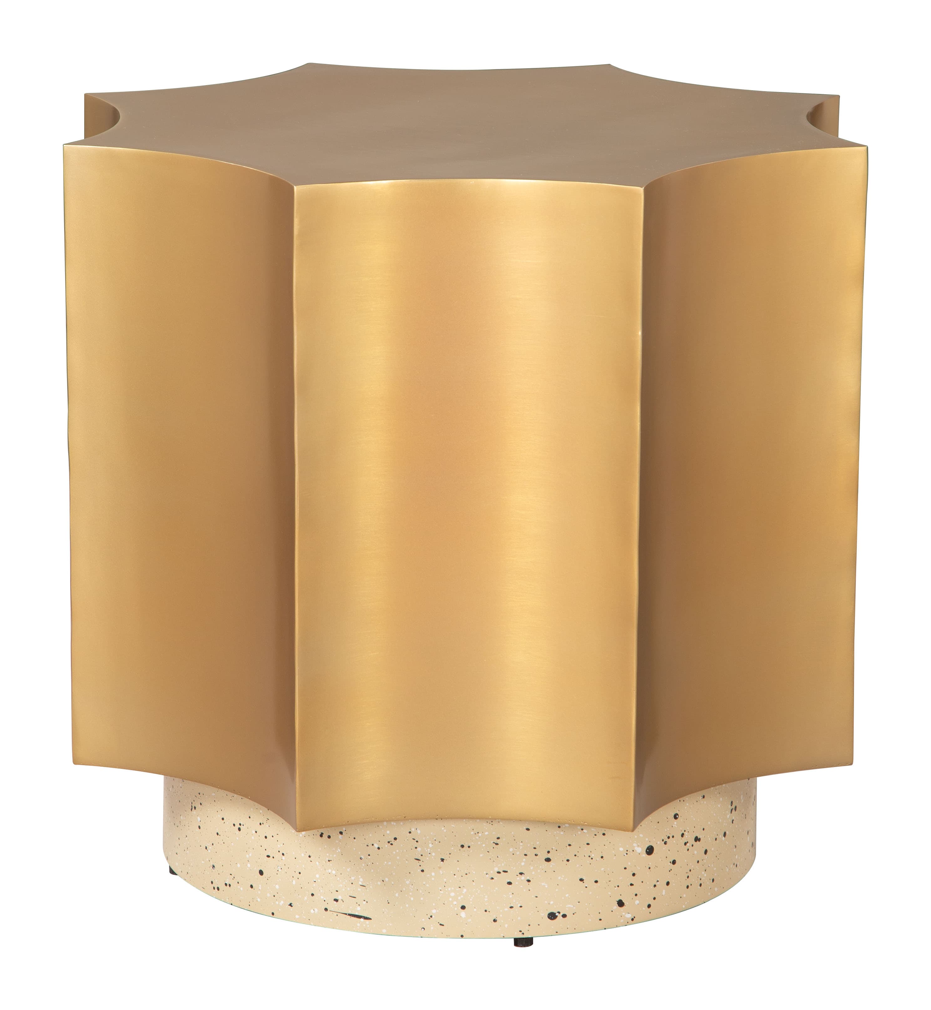 Osam Side Table Gold & Beige product image